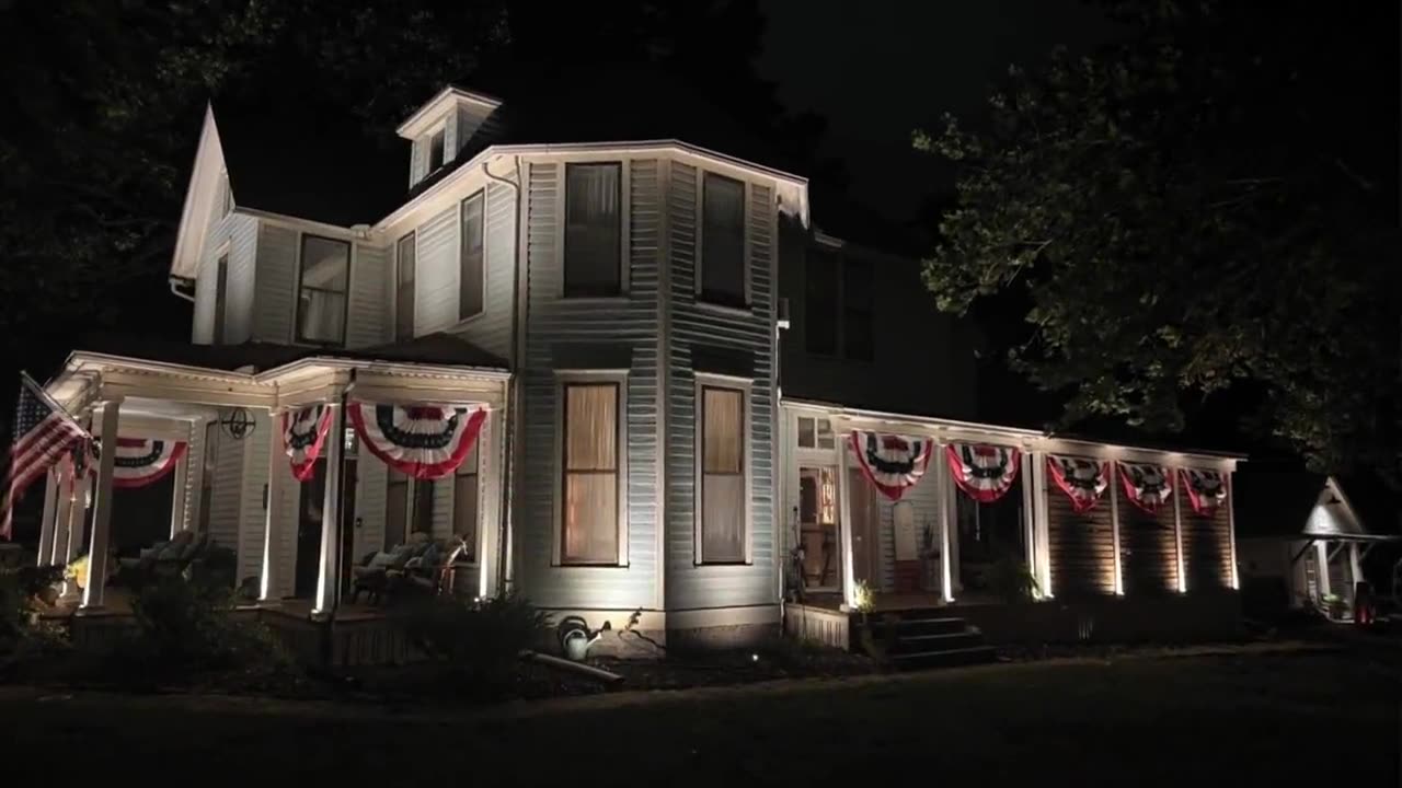 Aerial view of House of Rusco from its drone tour