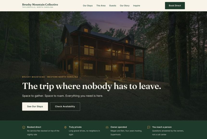 Brushy Mountain Collective book-direct website