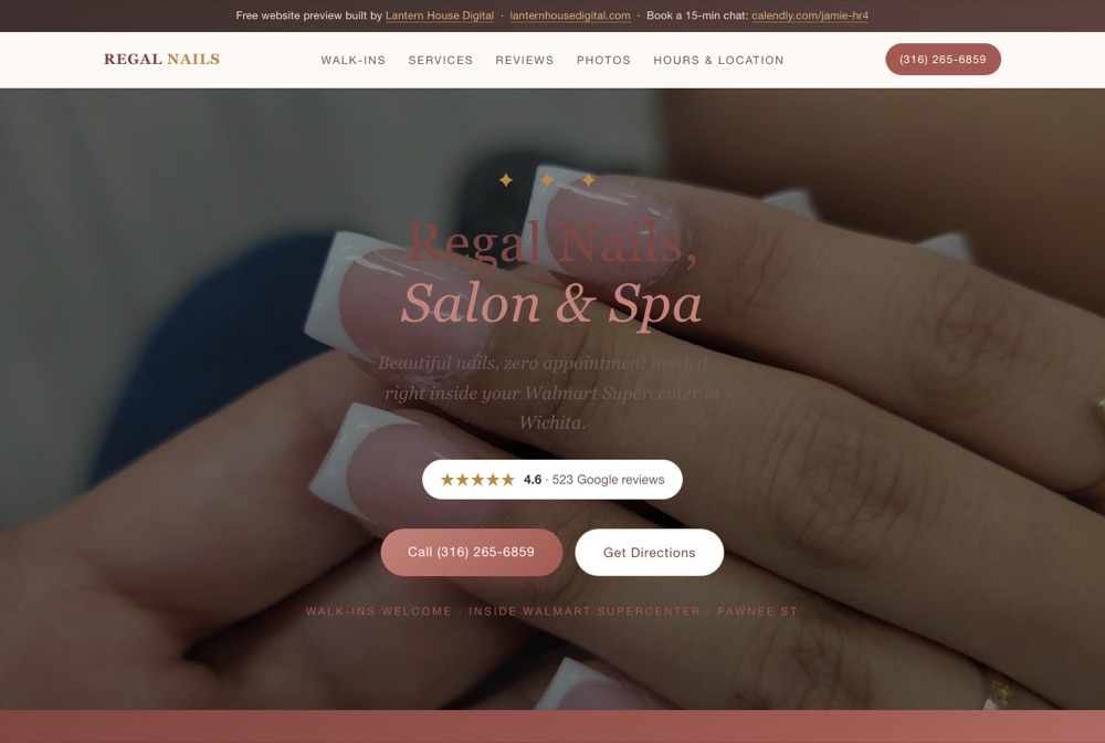Regal Nails website
